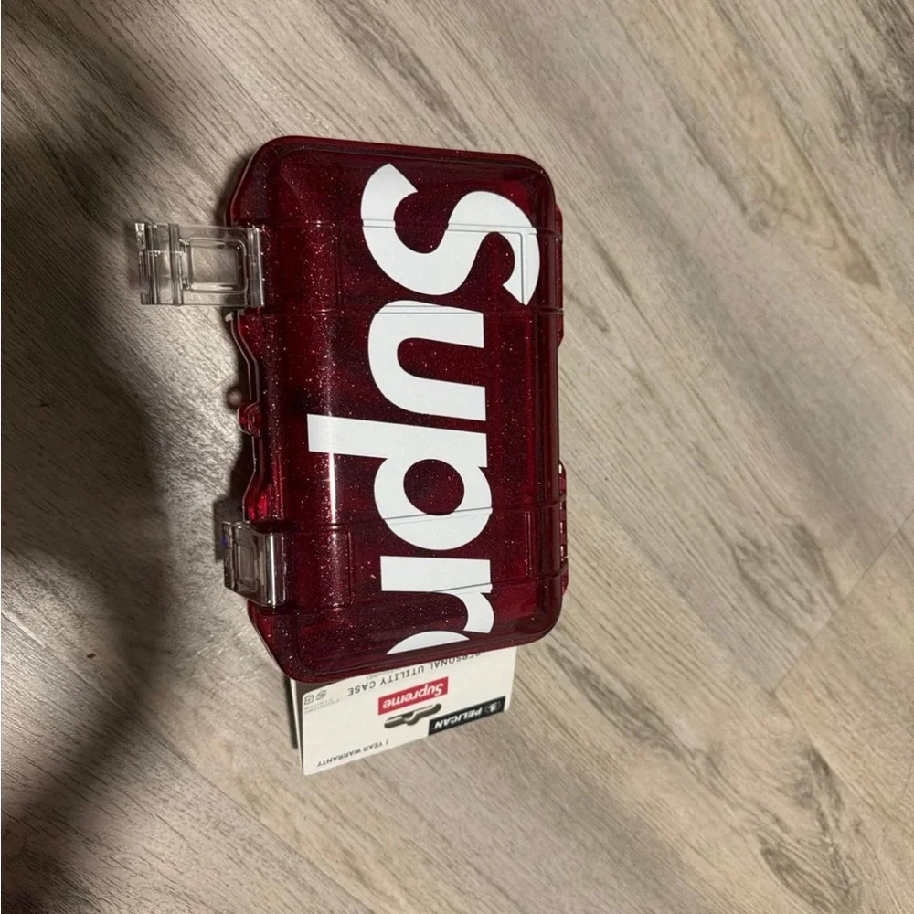 Supreme Red Glitter Storage Box